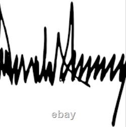 100% Authentic Trump Signed MAGA Red 45 Hat