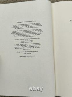 1987 Art Of The Deal Donald Trump Ivana Trump Signed First Edition Book PSA/DNA