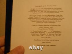 1987 Donald J. Trump 1st Edition Signed The Art Of The Deal