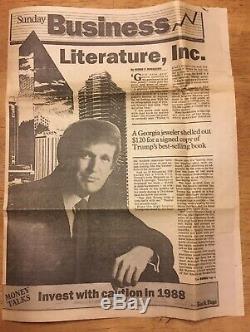 1987 President Donald J Trump Autograph Autographed Art Of Deal Signed Signature