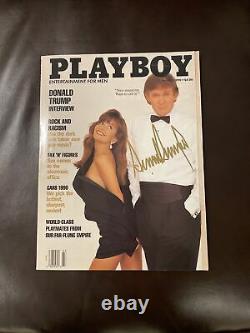 1990 President Donald Trump Signed Playboy, Very Rare