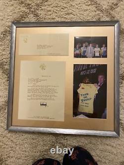 1990 President Trump Signed Tour De Trump Letter With Envelope & Photos, Rare