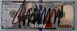 (2) Donald Trump Hand Signed Consecutive #'s $100 Dollar Bills Jsa-authenticated