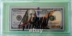 (2) Donald Trump Hand Signed Consecutive #'s $100 Dollar Bills Jsa-authenticated