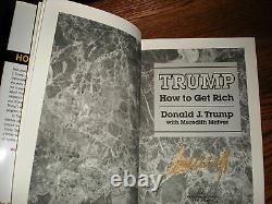 2 SIGNED HC-President Donald and Ivanka Trump How to Get Rich + The Trump Card