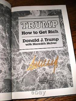2 SIGNED HC-President Donald and Ivanka Trump How to Get Rich + The Trump Card