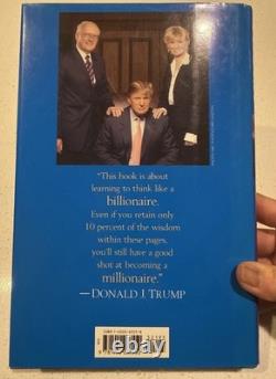 2004 Donald J Trump Think Like A Billionaire Signed Autographed Book Authentic
