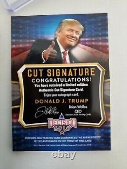 2016 Decision Donald Trump Cut Signature autograph signed auto
