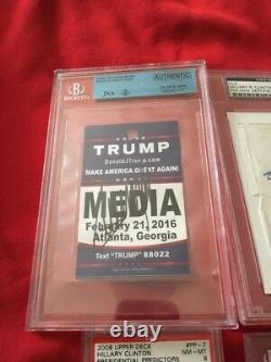 2016 JSA Autograph Media Donald Trump Signed & 1989 BGS 9 Rotten To The Core #26