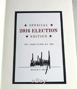 2016 SIGNED, President DONALD TRUMP The ART Of DEAL, Election Make America Great