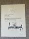 2018 President Donald Trump Signed Official White House Letter, Extremely Rare