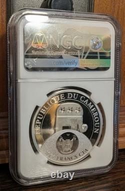2020 CAMEROON SILVER OZ DONALD TRUMP NGC PR70 UC Standish SIGNED EXTREMELY RARE
