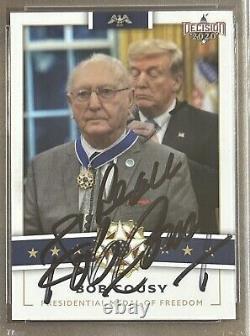 2020 Decision Bob Cousy Signed Card PSA DNA Certified Autograph With Donald Trump