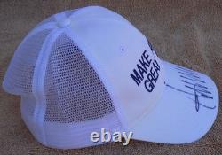 2020 President Donald Trump Signed Autographed White MAGA Hat with PSA & JSA