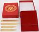 2020 President Donald Trump White House Boxed Gift Signed Gold Collar Stays