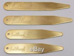 2020 President Donald Trump White House Boxed Gift SIGNED Gold Collar Stays