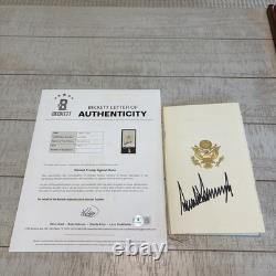 2025 Donald Trump Signed Full Signature Inaugural Luncheon Menu, Beckett Cert