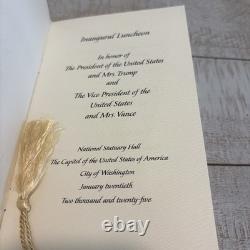 2025 Donald Trump Signed Full Signature Inaugural Luncheon Menu, Beckett Cert