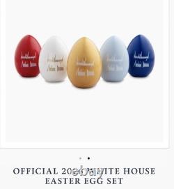 2026 WHITE HOUSE EASTER EGG 5 SET Trump Melania Signed OFFICIAL 250th Birthday