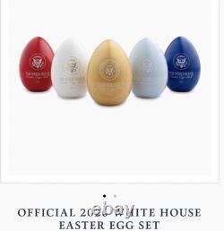 2026 WHITE HOUSE EASTER EGG 5 SET Trump Melania Signed OFFICIAL 250th Birthday