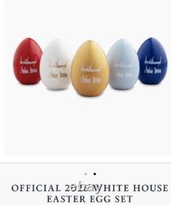 2026 WHITE HOUSE EASTER EGG 5 SET Trump Melania Signed OFFICIAL 250th Birthday