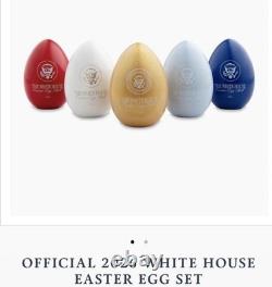 2026 WHITE HOUSE EASTER EGG 5 SET Trump Melania Signed OFFICIAL 250th Birthday