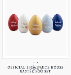 2026 WHITE HOUSE EASTER EGG 5 SET Trump Melania Signed OFFICIAL 250th Birthday