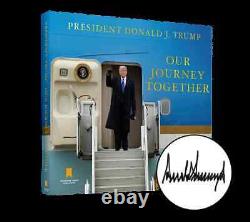 #45 President Donald J Trump Autographed Book Our Journey Together Proof Letter