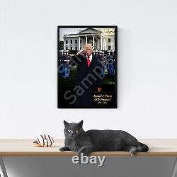 #45 President Donald Trump 18x24 Custom Poster Art -Signed by Artist & Framed