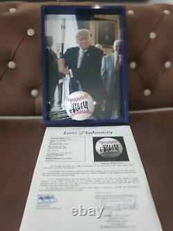 45th Donald J. Trump JSA signed Baseball James Spence LOA PSA DNA BECKETT