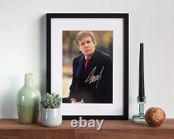 45th President Donald Trump signed photo Framed with COA