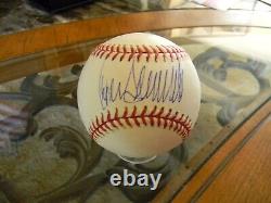 45th U. S PRES. DONALD TRUMP Signed /Auto Official 2001 WORLD SERIES BASEBALL JSA