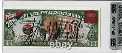 45th U. S. President Donald Trump Hand Signed $1 Million Bill CAS Encapsulated