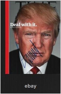 45th U. S. President Donald Trump Signed 11X14 Color Photo Todd Mueller COA