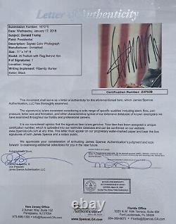 45th US President DONALD TRUMP Autographed Signed 11x14 Photograph Auto JSA