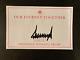 45th Us President Donald J. Trump Signed Book Plate Only