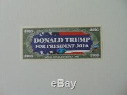 45th US President Donald Trump Signed 2016 Commemorative Bill Todd Mueller COA