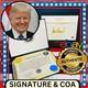 Authentic Donald Trump 2017 Inauguration Autograph Signature