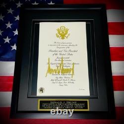 AUTHENTIC Donald Trump 2017 Inauguration Autograph Signature