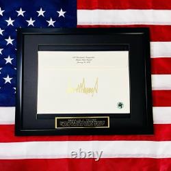 AUTHENTIC Donald Trump 2017 Inauguration Autograph Signature