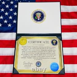 AUTHENTIC Donald Trump 2017 Inauguration Autograph Signature