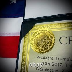 AUTHENTIC Donald Trump 2017 Inauguration Autograph Signature