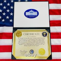 AUTHENTIC Donald Trump 2025 Inauguration Autograph Signature