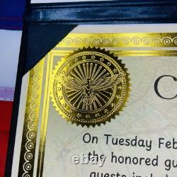 AUTHENTIC Donald Trump 2025 Inauguration Autograph Signature Gold Ticket