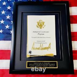 AUTHENTIC Donald Trump 2025 Inauguration Autograph Signature Picture COA