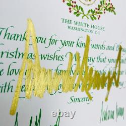 AUTHENTIC Donald Trump Autograph Signature Holiday Card