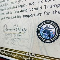 AUTHENTIC Donald Trump Autograph Signature Holiday Card