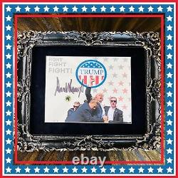 AUTHENTIC Donald Trump Autographed Signed Framed Picture COA MAGA RNC