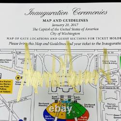 AUTHENTIC Donald Trump Inauguration Autograph Signature Signed Picture COA