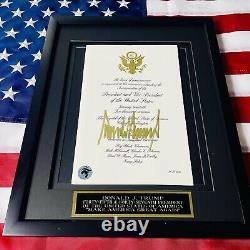 AUTHENTIC Donald Trump Inauguration Autograph Signature Signed Picture COA